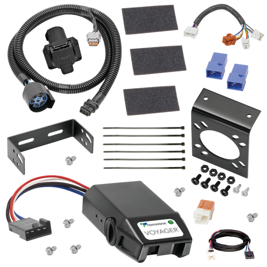 For 2005-2024 Nissan Frontier 7-Way RV Wiring kit by: Tekonsha For 2005-2024 Nissan Frontier 7-Way RV Wiring + Tekonsha Voyager Brake Control + Plug & Play BC Adapter By Tekonsha