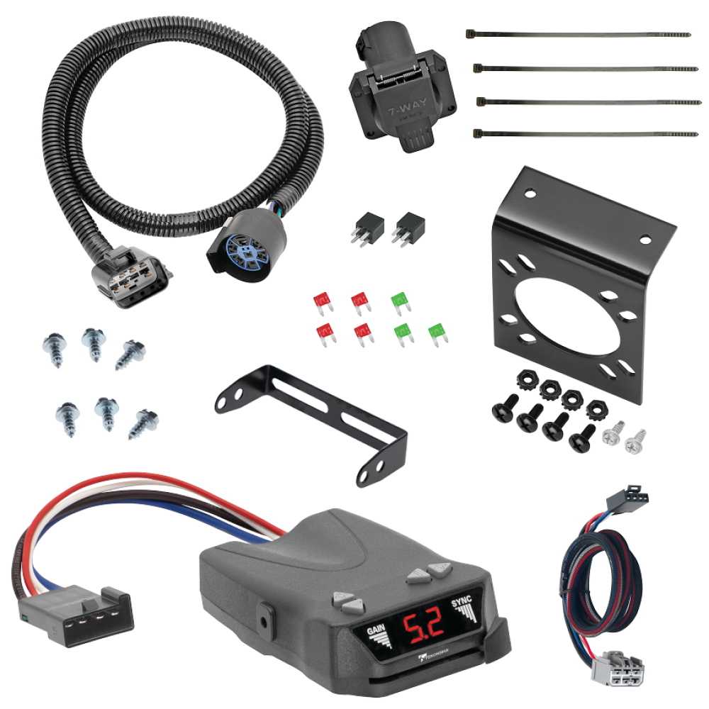 For 2013-2016 GMC Acadia 7-Way RV Wiring kit by: Tekonsha For 2013-2016 GMC Acadia 7-Way RV Wiring + Tekonsha Brakeman IV Brake Control + Plug & Play BC Adapter By Tekonsha