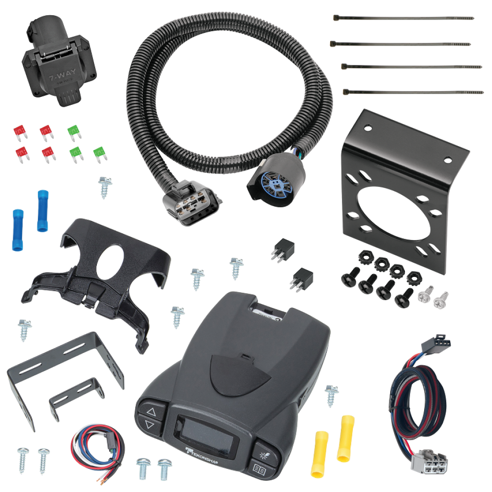 For 2013-2016 GMC Acadia 7-Way RV Wiring kit by: Tekonsha For 2013-2016 GMC Acadia 7-Way RV Wiring + Tekonsha Prodigy P3 Brake Control + Plug & Play BC Adapter By Tekonsha