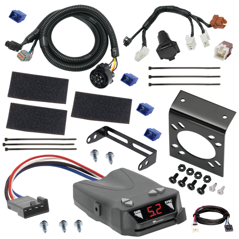 For 2013-2020 Nissan Pathfinder 7-Way RV Wiring kit by: Tekonsha For 2013-2020 Nissan Pathfinder 7-Way RV Wiring + Tekonsha Brakeman IV Brake Control + Plug & Play BC Adapter By Tekonsha