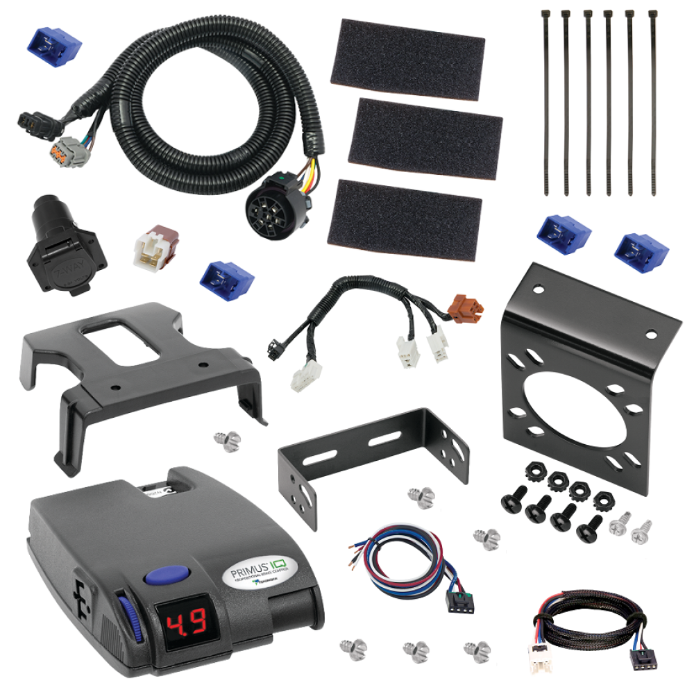 For 2013-2020 Nissan Pathfinder 7-Way RV Wiring + Tekonsha Primus IQ Brake Control + Plug & Play BC Adapter By Tekonsha