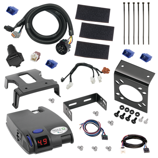 For 2013-2020 Nissan Pathfinder 7-Way RV Wiring + Tekonsha Primus IQ Brake Control + Plug & Play BC Adapter By Tekonsha
