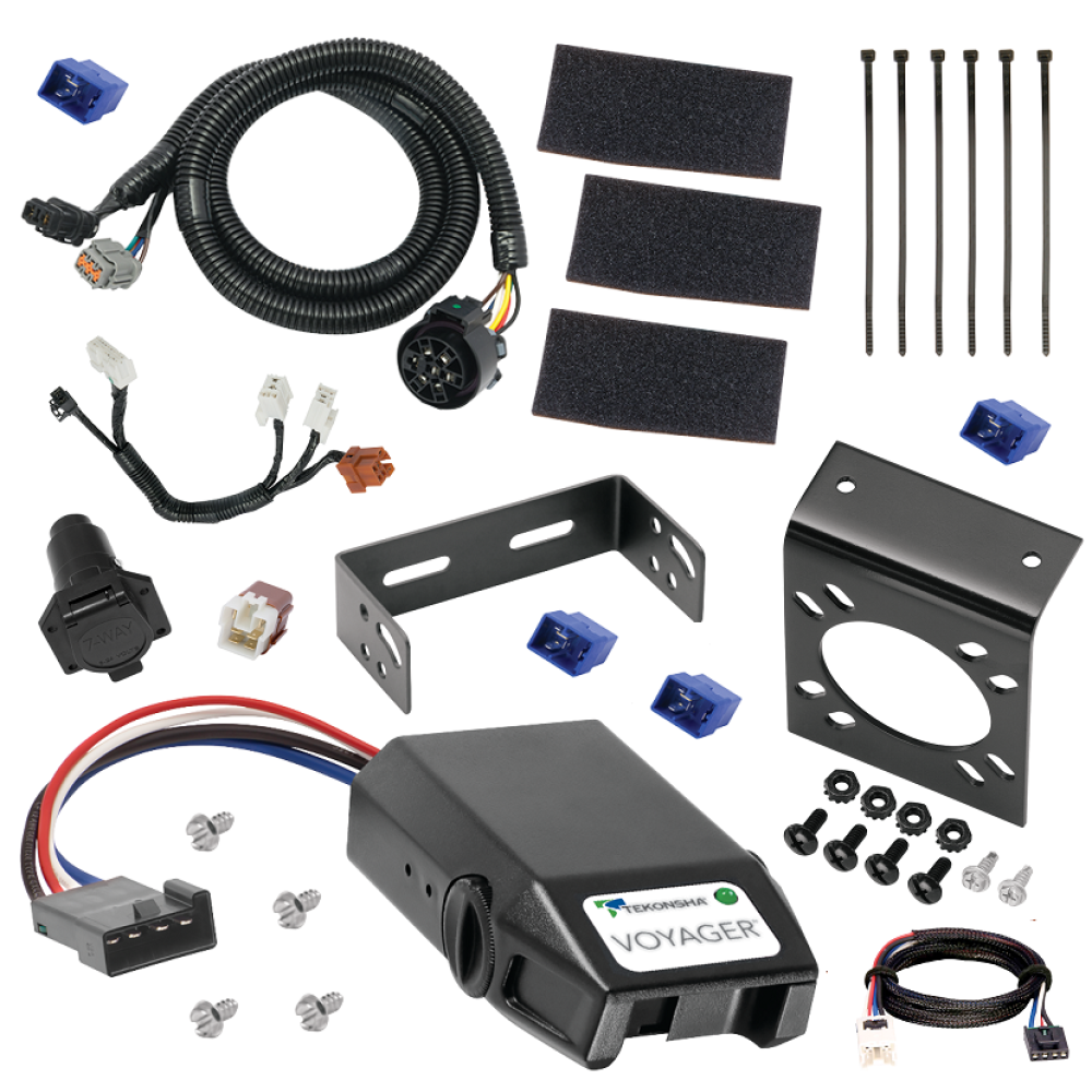 For 2013-2020 Nissan Pathfinder 7-Way RV Wiring kit by: Tekonsha For 2013-2020 Nissan Pathfinder 7-Way RV Wiring + Tekonsha Voyager Brake Control + Plug & Play BC Adapter By Tekonsha