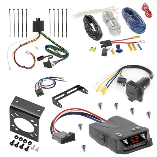 For 2016-2023 Mazda CX-9 7-Way RV Wiring kit by: Tekonsha For 2016-2023 Mazda CX-9 7-Way RV Wiring + Tekonsha Brakeman IV Brake Control + Generic BC Wiring Adapter By Tekonsha