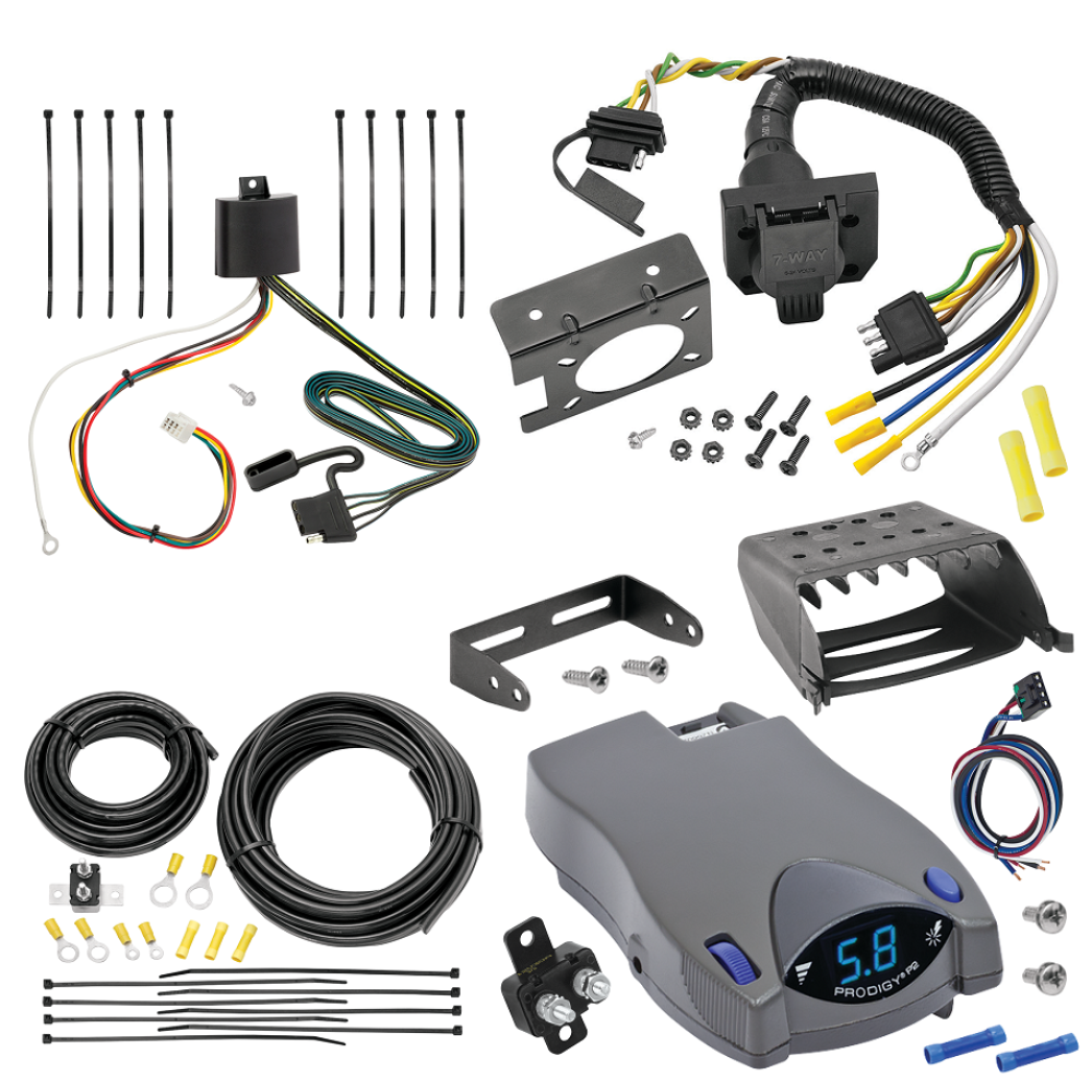 For 2016-2023 Mazda CX-9 7-Way RV Wiring kit by: Tekonsha For 2016-2023 Mazda CX-9 7-Way RV Wiring + Tekonsha Prodigy P2 Brake Control By Tekonsha
