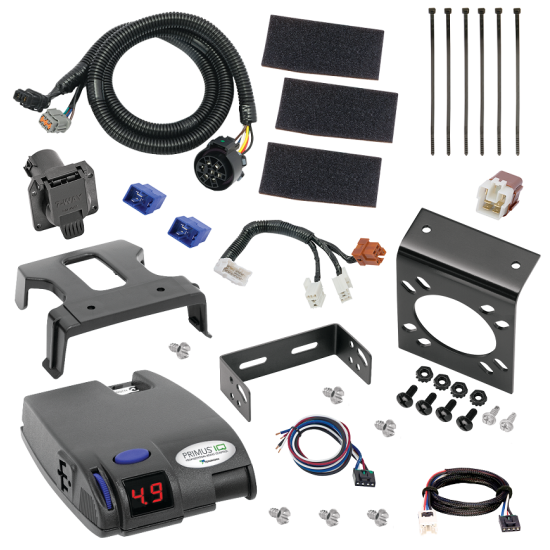 For 2005-2023 Nissan Frontier 7-Way RV Wiring + Tekonsha Primus IQ Brake Control + Plug & Play BC Adapter (For (Canada Only) Models) By Tekonsha