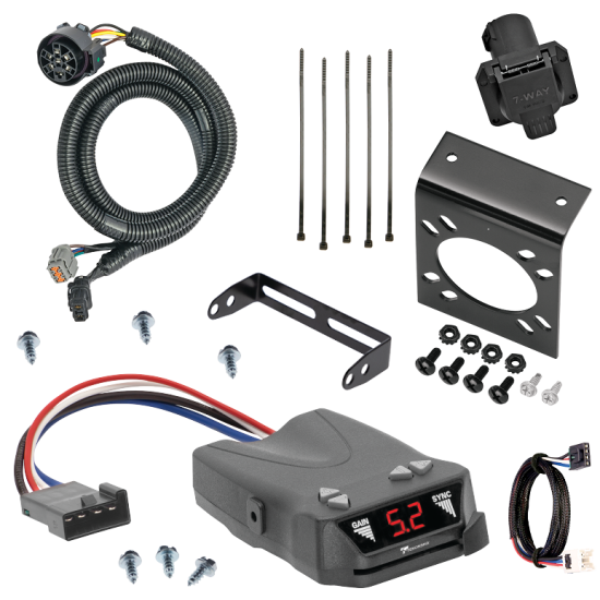 For 2005-2024 Nissan Frontier 7-Way RV Wiring + Tekonsha Brakeman IV Brake Control + Plug & Play BC Adapter (For w/Factory Tow Package (Canada Only) Models) By Tekonsha