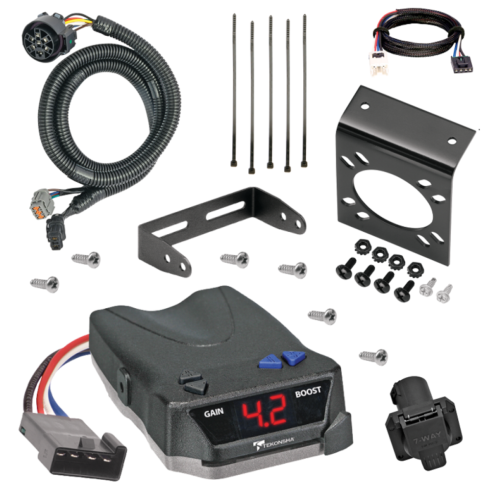 For 2005-2012 Nissan Pathfinder 7-Way RV Wiring kit by: Tekonsha For 2005-2012 Nissan Pathfinder 7-Way RV Wiring + Tekonsha BRAKE-EVN Brake Control + Plug & Play BC Adapter (For w/Factory Tow Package (Canada Only) Models) By Tekonsha