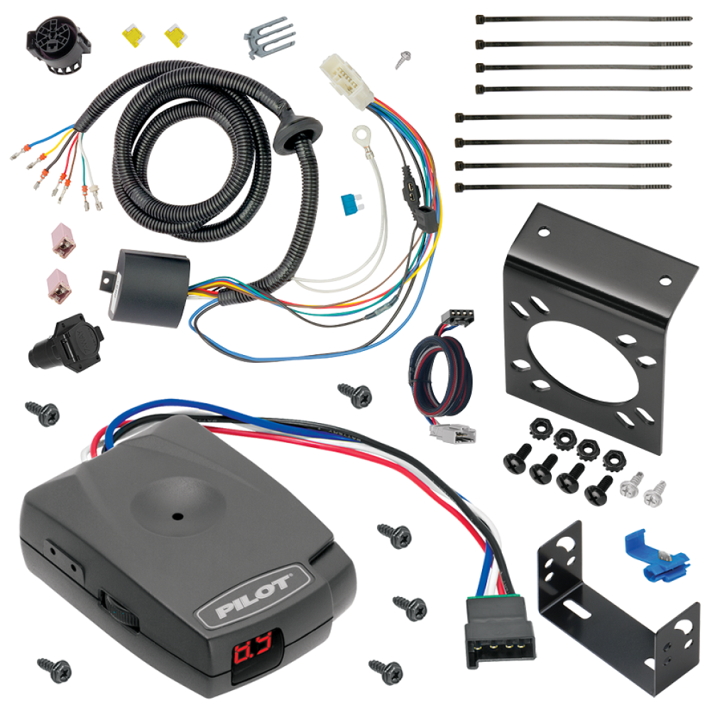 For 2016-2022 Honda Pilot 7-Way RV Wiring kit by: Tekonsha For 2016-2022 Honda Pilot 7-Way RV Wiring + Pro Series Pilot Brake Control + Plug & Play BC Adapter By Tekonsha
