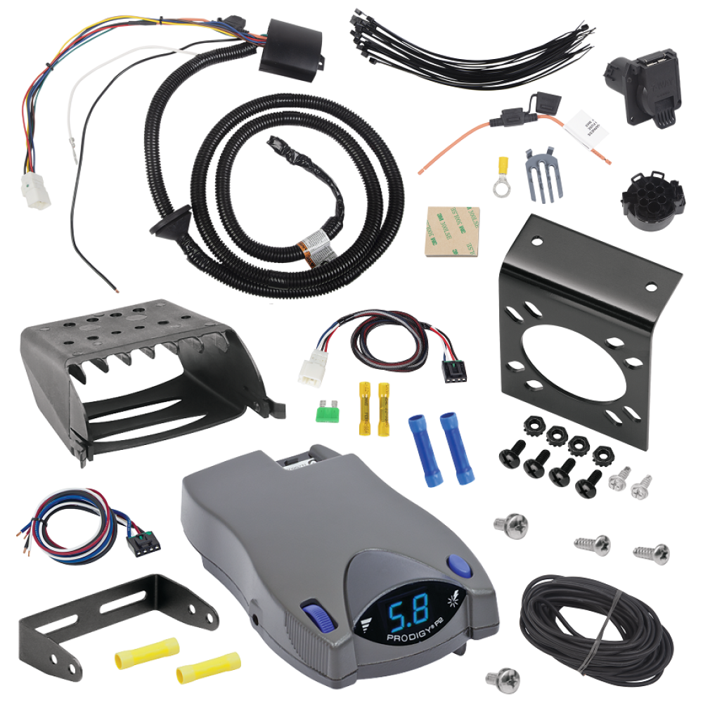 For 2019-2023 Subaru Ascent 7-Way RV Wiring + Tekonsha Prodigy P2 Brake Control + Plug & Play BC Adapter By Tekonsha