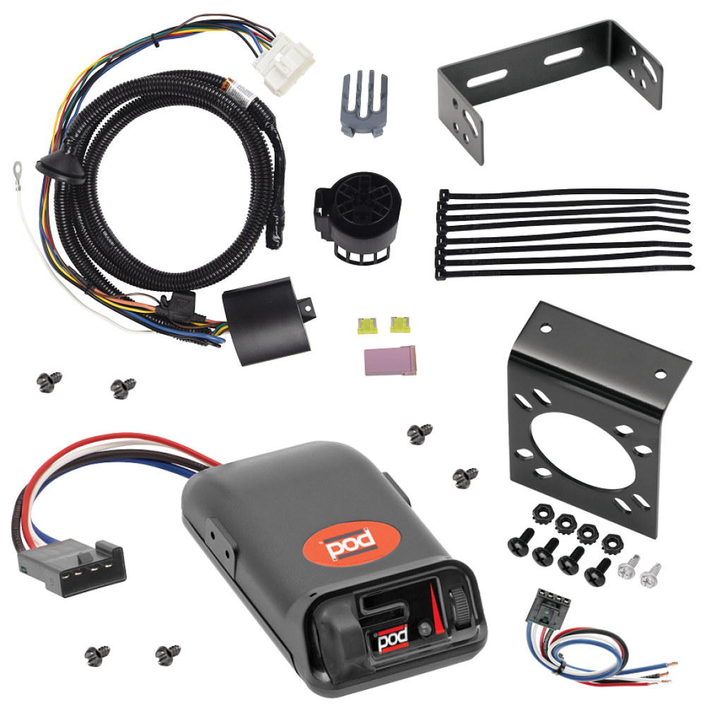 For 2019-2024 Honda Passport 7-Way RV Wiring kit by: Tekonsha For 2019-2024 Honda Passport 7-Way RV Wiring + Pro Series POD Brake Control + Generic BC Wiring Adapter By Tekonsha