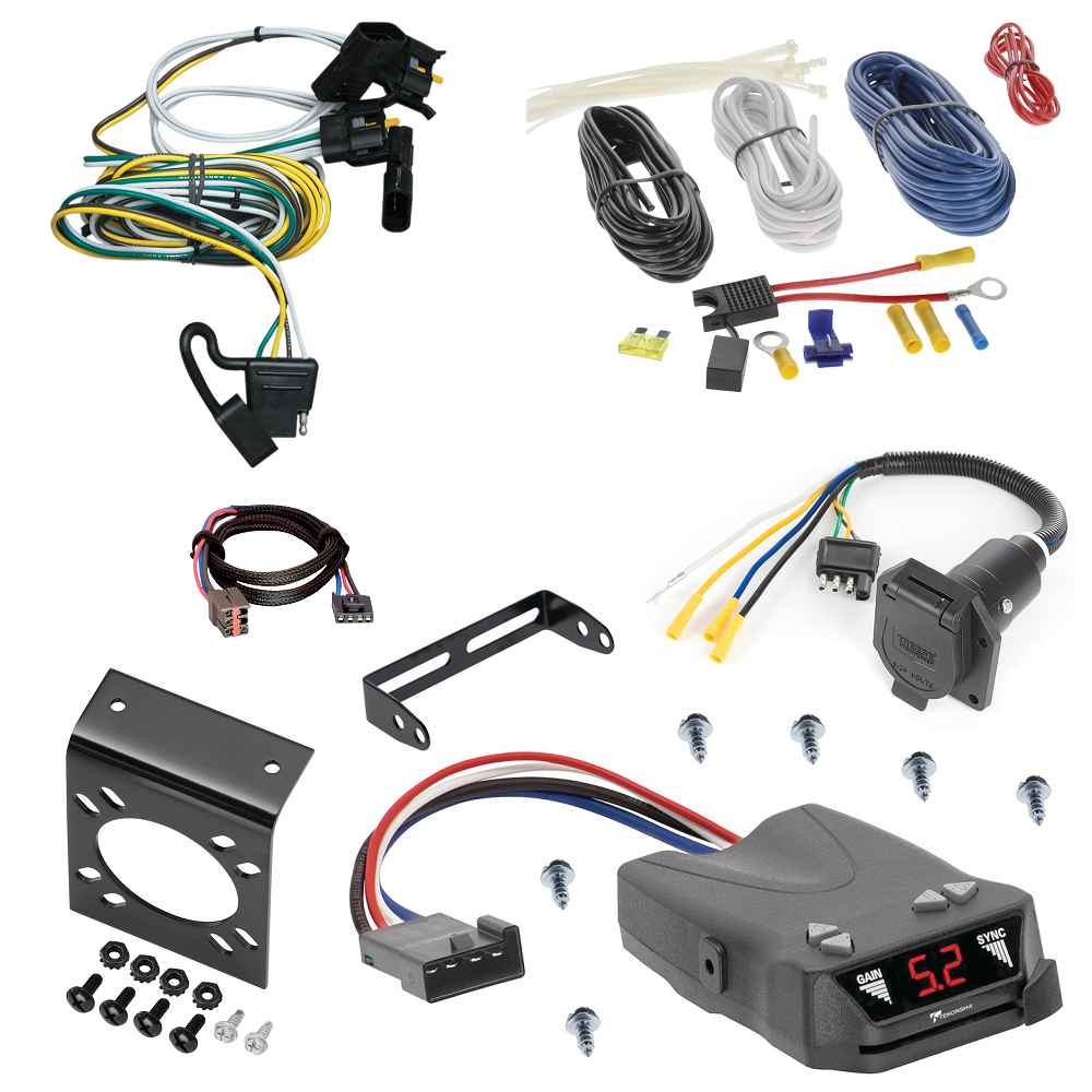 For 2002-2003 Mercury Mountaineer 7-Way RV Wiring kit by: Tekonsha For 2002-2003 Mercury Mountaineer 7-Way RV Wiring + Tekonsha Brakeman IV Brake Control + Plug & Play BC Adapter By Tekonsha