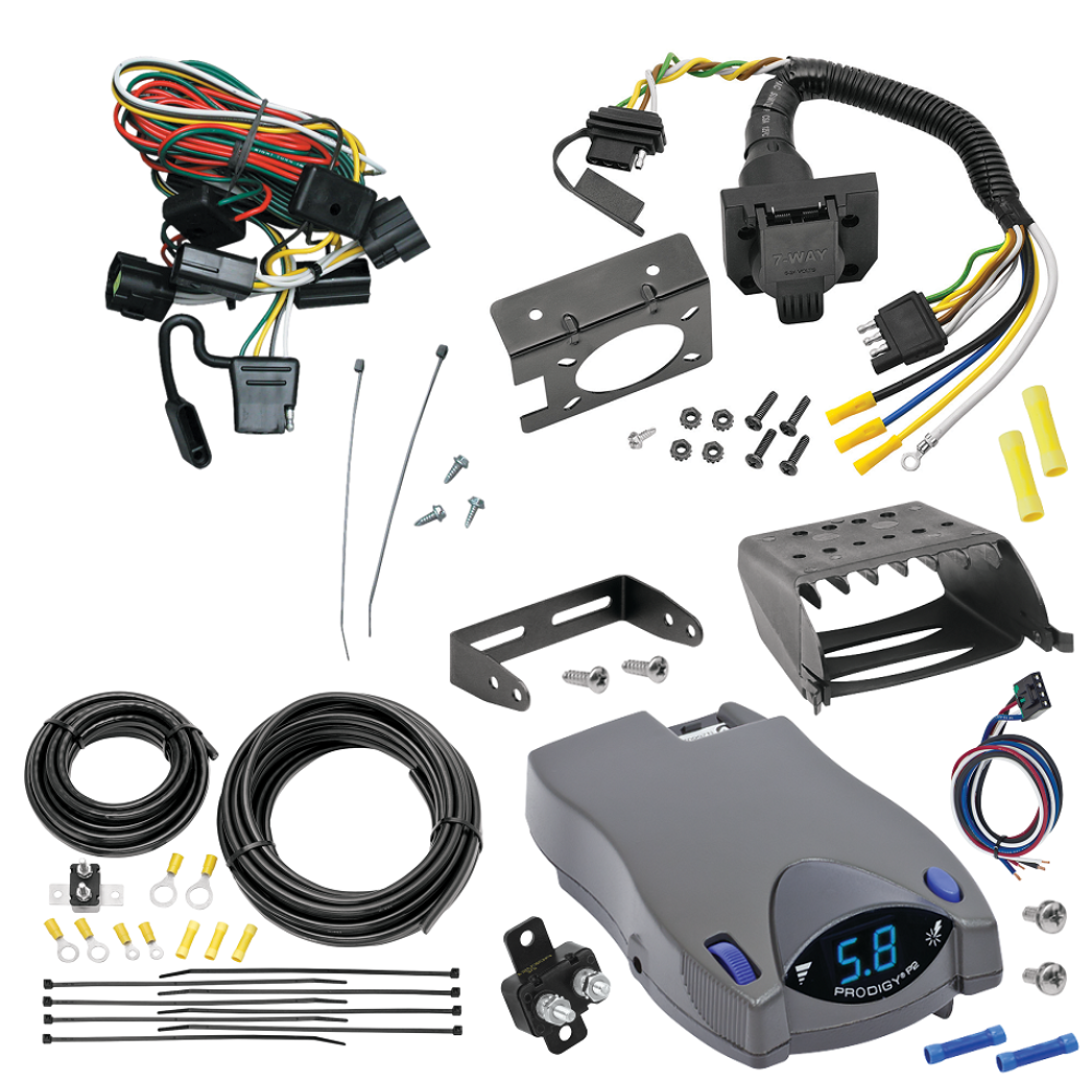 For 1998-2002 Honda Passport 7-Way RV Wiring + Tekonsha Prodigy P2 Brake Control By Tekonsha