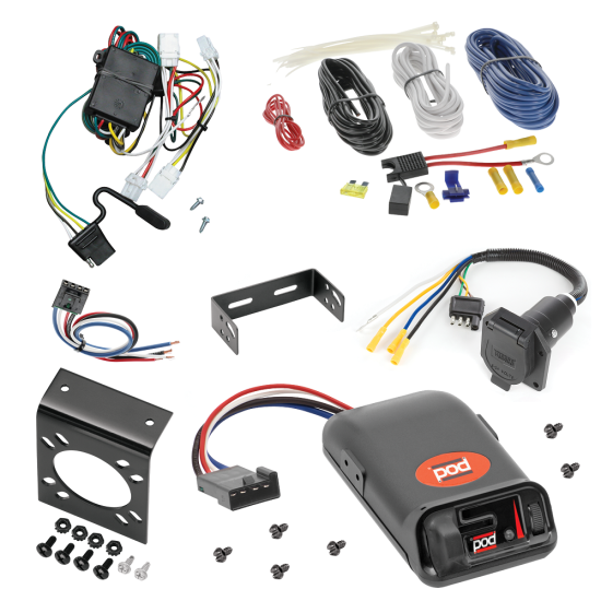 For 1997-2003 Infiniti QX4 7-Way RV Wiring kit by: Tekonsha For 1997-2003 Infiniti QX4 7-Way RV Wiring + Pro Series POD Brake Control + Generic BC Wiring Adapter By Tekonsha