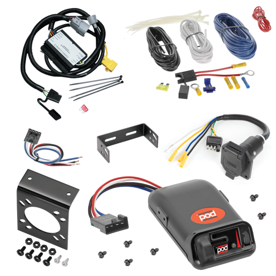 For 2001-2002 Toyota Tundra 7-Way RV Wiring kit by: Tekonsha For 2001-2002 Toyota Tundra 7-Way RV Wiring + Pro Series POD Brake Control + Generic BC Wiring Adapter By Tekonsha