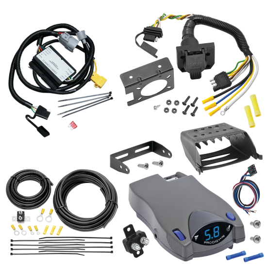 For 2001-2002 Toyota Tundra 7-Way RV Wiring kit by: Tekonsha For 2001-2002 Toyota Tundra 7-Way RV Wiring + Tekonsha Prodigy P2 Brake Control By Tekonsha