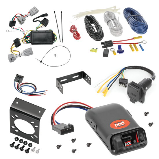 For 2005-2006 Jeep Grand Cherokee 7-Way RV Wiring kit by: Tekonsha For 2005-2006 Jeep Grand Cherokee 7-Way RV Wiring + Pro Series POD Brake Control + Generic BC Wiring Adapter By Tekonsha