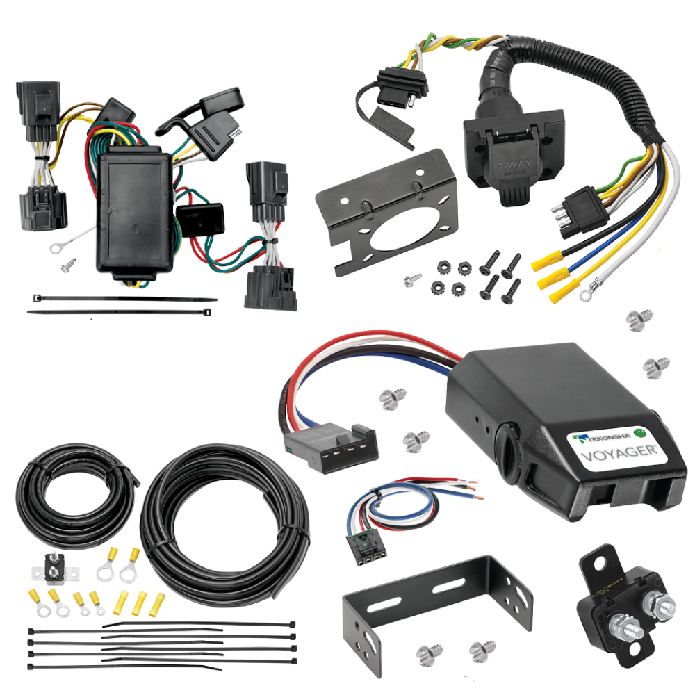 For 2006-2010 Jeep Commander 7-Way RV Wiring kit by: Tekonsha For 2006-2010 Jeep Commander 7-Way RV Wiring + Tekonsha Voyager Brake Control + Generic BC Wiring Adapter By Tekonsha