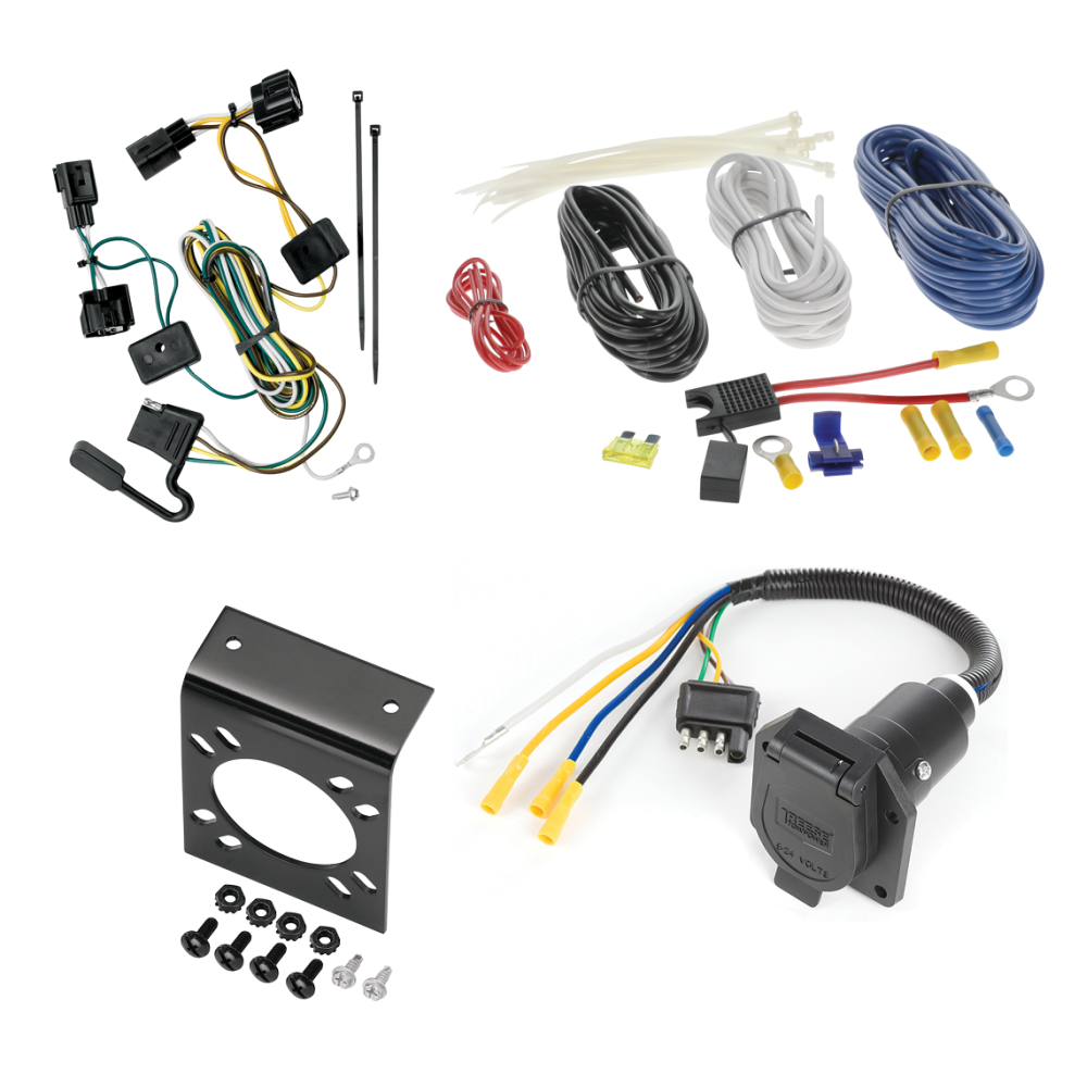 For 1998-2006 Jeep Wrangler 7-Way RV Wiring kit by: Tekonsha For 1998-2006 Jeep Wrangler 7-Way RV Wiring By Tekonsha