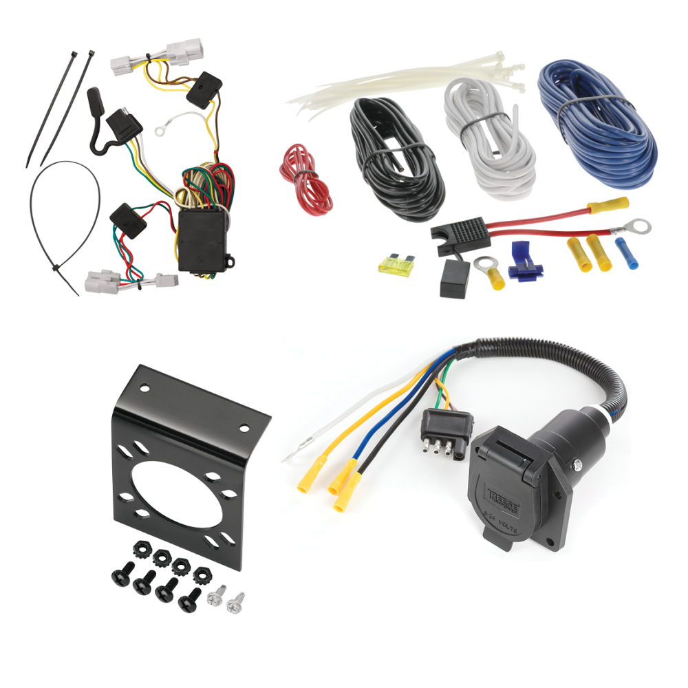 For 2001-2003 Toyota Highlander 7-Way RV Wiring kit by: Tekonsha For 2001-2003 Toyota Highlander 7-Way RV Wiring By Tekonsha