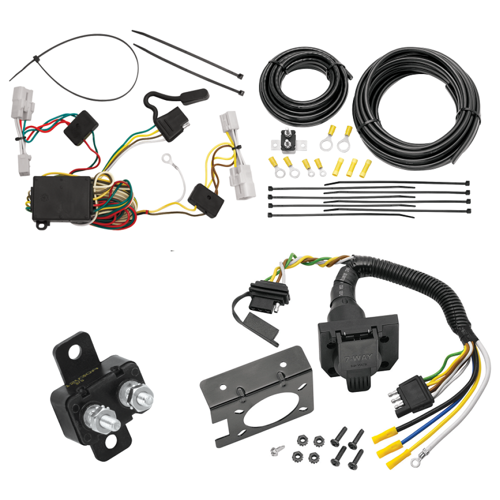For 2001-2003 Toyota Highlander 7-Way RV Wiring kit by: Tekonsha For 2001-2003 Toyota Highlander 7-Way RV Wiring By Tekonsha