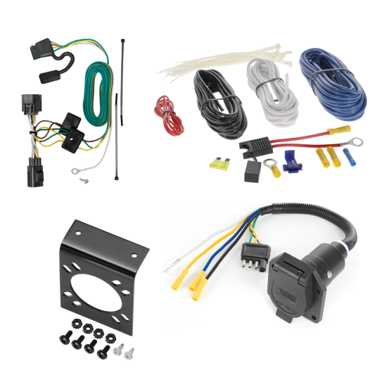 For 2007-2017 Jeep Wrangler 7-Way RV Wiring (Excludes: w/Right Hand Drive & Limited Edition Models) By Tekonsha