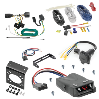 For 2007-2017 Jeep Wrangler 7-Way RV Wiring + Tekonsha Brakeman IV Brake Control + Generic BC Wiring Adapter (Excludes: w/Right Hand Drive & Limited Edition Models) By Tekonsha