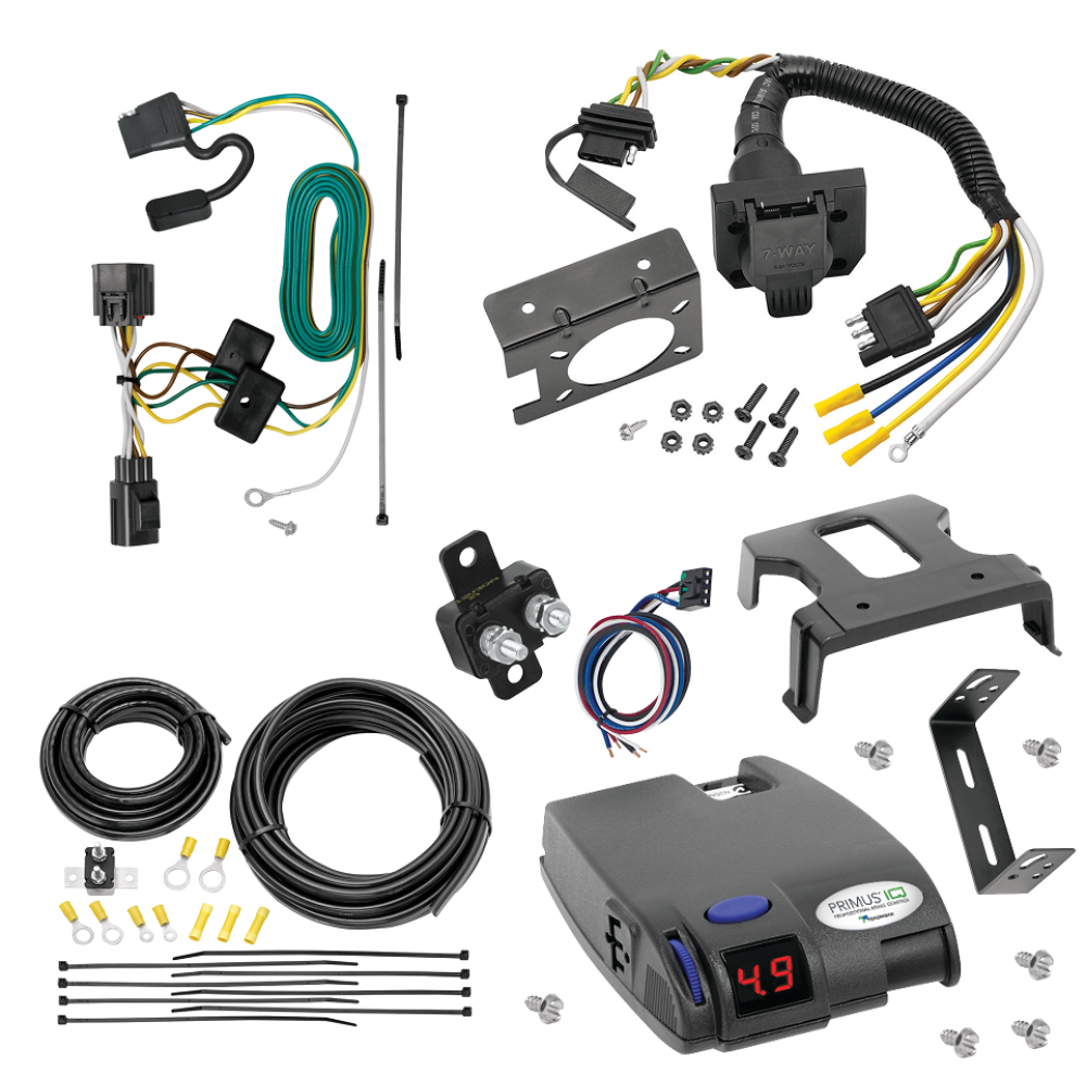 For 2007-2017 Jeep Wrangler 7-Way RV Wiring kit by: Tekonsha For 2007-2017 Jeep Wrangler 7-Way RV Wiring + Tekonsha Primus IQ Brake Control (Excludes: w/Right Hand Drive & Limited Edition Models) By Tekonsha