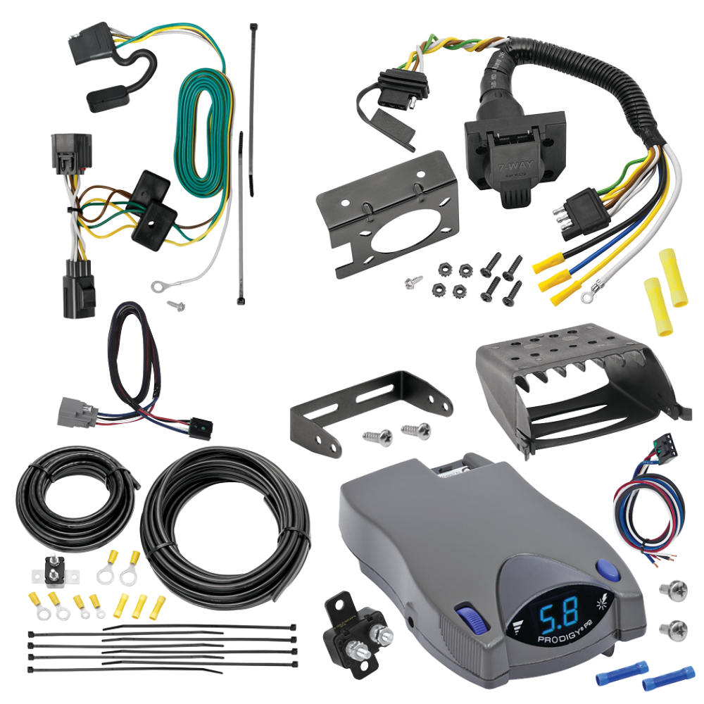 For 2018-2018 Jeep Wrangler JK 7-Way RV Wiring kit by: Tekonsha For 2018-2018 Jeep Wrangler JK 7-Way RV Wiring + Tekonsha Prodigy P2 Brake Control + Plug & Play BC Adapter (Excludes: w/Right Hand Drive & Limited Edition Models) By Tekonsha