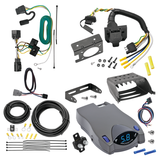 For 2018-2018 Jeep Wrangler JK 7-Way RV Wiring kit by: Tekonsha For 2018-2018 Jeep Wrangler JK 7-Way RV Wiring + Tekonsha Prodigy P2 Brake Control + Plug & Play BC Adapter (Excludes: w/Right Hand Drive & Limited Edition Models) By Tekonsha