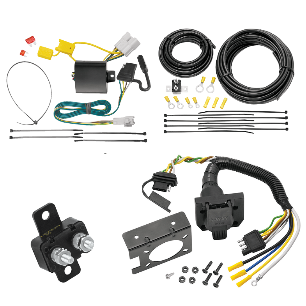 For 2008-2013 Toyota Highlander 7-Way RV Wiring kit by: Tekonsha For 2008-2013 Toyota Highlander 7-Way RV Wiring By Tekonsha