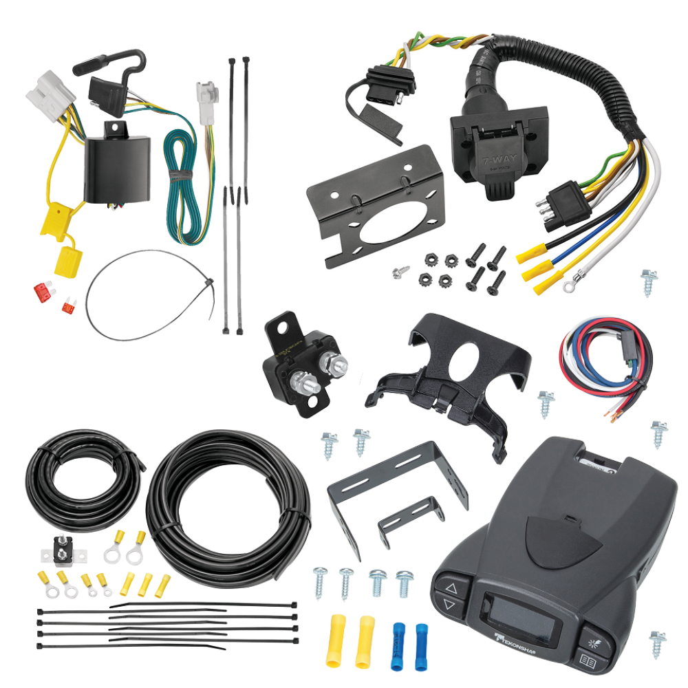 For 2008-2013 Toyota Highlander 7-Way RV Wiring kit by: Tekonsha For 2008-2013 Toyota Highlander 7-Way RV Wiring + Tekonsha Prodigy P3 Brake Control By Tekonsha