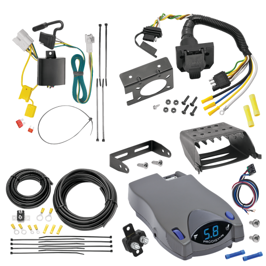 For 2008-2013 Toyota Highlander 7-Way RV Wiring kit by: Tekonsha For 2008-2013 Toyota Highlander 7-Way RV Wiring + Tekonsha Prodigy P2 Brake Control By Tekonsha