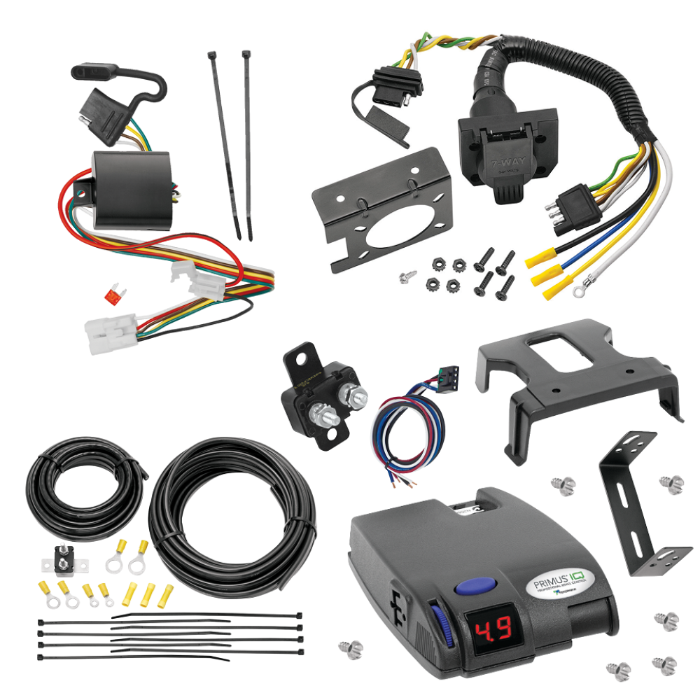 For 2009-2022 Subaru Forester 7-Way RV Wiring kit by: Tekonsha For 2009-2022 Subaru Forester 7-Way RV Wiring + Tekonsha Primus IQ Brake Control By Tekonsha