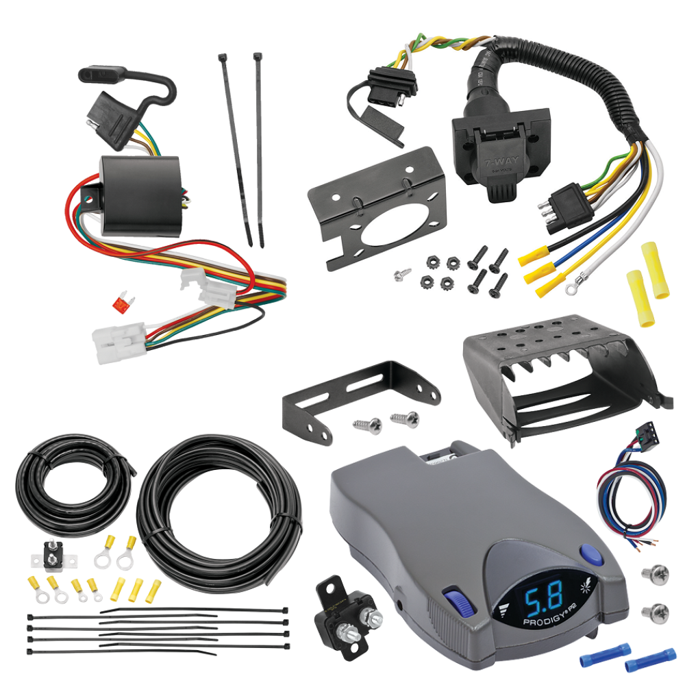 For 2010-2019 Subaru Outback 7-Way RV Wiring kit by: Tekonsha For 2010-2019 Subaru Outback 7-Way RV Wiring + Tekonsha Prodigy P2 Brake Control (For Wagon, Except Sport Models) By Tekonsha