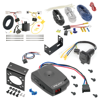 For 2014-2014 Nissan Rogue Select 7-Way RV Wiring + Pro Series Pilot Brake Control + Generic BC Wiring Adapter By Tekonsha