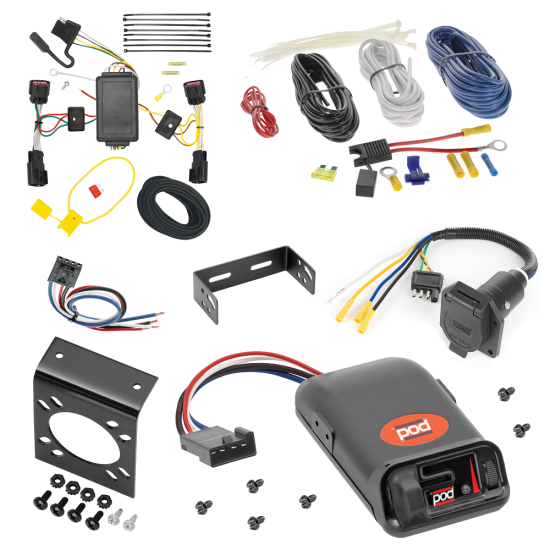 For 2010-2017 GMC Terrain 7-Way RV Wiring kit by: Tekonsha For 2010-2017 GMC Terrain 7-Way RV Wiring + Pro Series POD Brake Control + Generic BC Wiring Adapter By Tekonsha