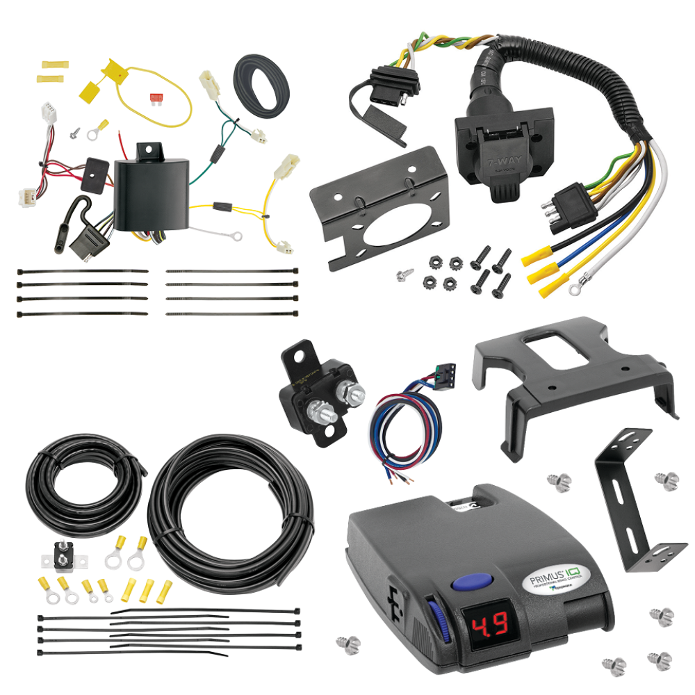 For 2011-2014 Toyota Sienna 7-Way RV Wiring kit by: Tekonsha For 2011-2014 Toyota Sienna 7-Way RV Wiring + Tekonsha Primus IQ Brake Control By Tekonsha