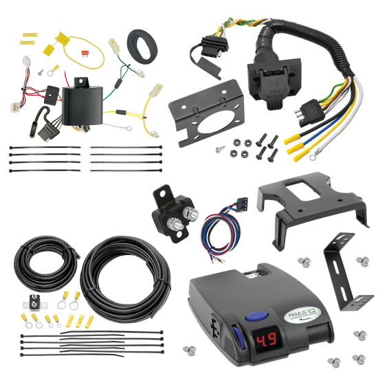 For 2011-2014 Toyota Sienna 7-Way RV Wiring kit by: Tekonsha For 2011-2014 Toyota Sienna 7-Way RV Wiring + Tekonsha Primus IQ Brake Control By Tekonsha