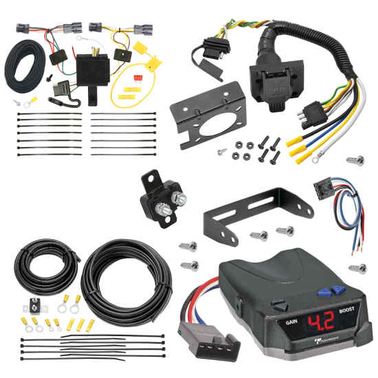 For 2011-2013 KIA Sorento 7-Way RV Wiring + Tekonsha BRAKE-EVN Brake Control + Generic BC Wiring Adapter (For w/I4 Engine Models) By Tekonsha