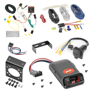 For 2002-2007 Jeep Liberty 7-Way RV Wiring kit by: Tekonsha For 2002-2007 Jeep Liberty 7-Way RV Wiring + Pro Series POD Brake Control + Generic BC Wiring Adapter By Tekonsha