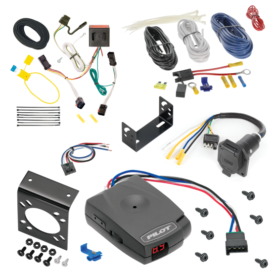 For 2002-2007 Jeep Liberty 7-Way RV Wiring kit by: Tekonsha For 2002-2007 Jeep Liberty 7-Way RV Wiring + Pro Series Pilot Brake Control + Generic BC Wiring Adapter By Tekonsha