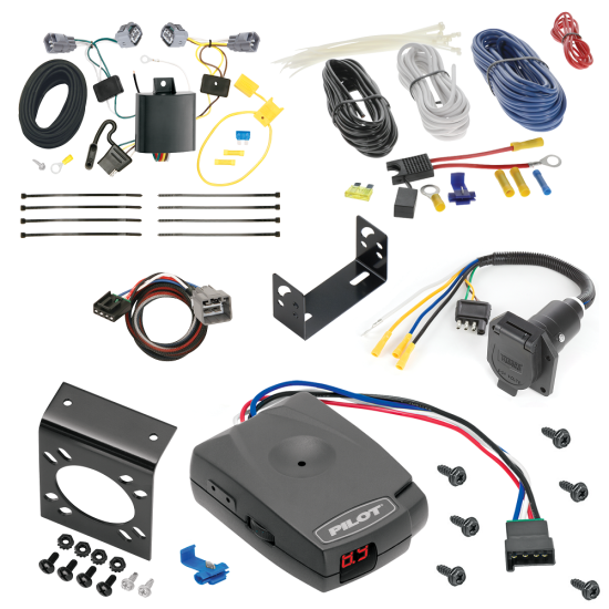 For 2014-2018 Jeep Cherokee 7-Way RV Wiring kit by: Tekonsha For 2014-2018 Jeep Cherokee 7-Way RV Wiring + Pro Series Pilot Brake Control + Plug & Play BC Adapter By Tekonsha