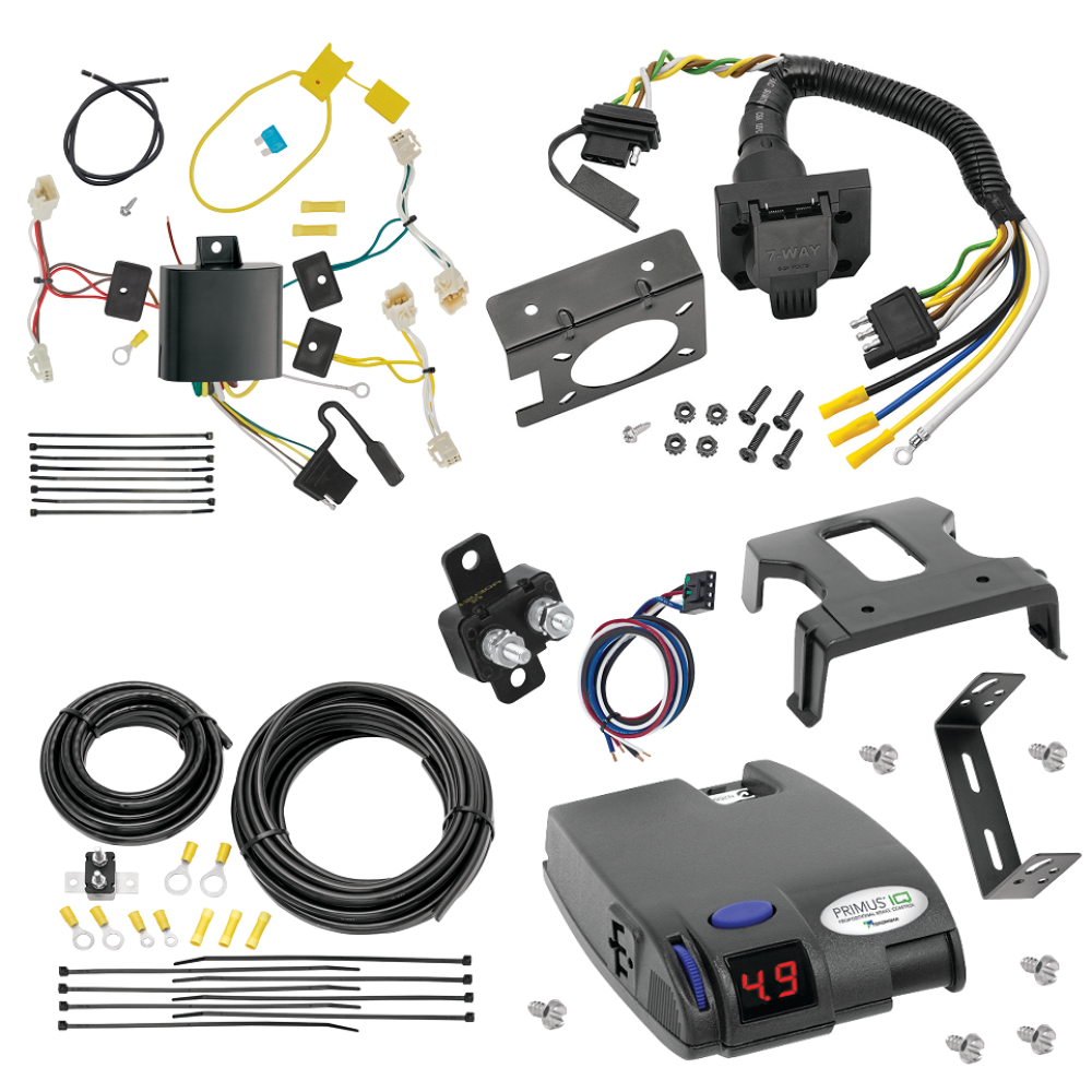 For 2015-2020 Toyota Sienna 7-Way RV Wiring kit by: Tekonsha For 2015-2020 Toyota Sienna 7-Way RV Wiring + Tekonsha Primus IQ Brake Control (Excludes: SE Models) By Tekonsha