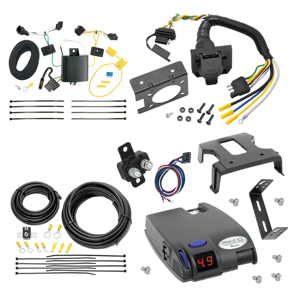 For 2012-2017 Volkswagen Tiguan 7-Way RV Wiring kit by: Tekonsha For 2012-2017 Volkswagen Tiguan 7-Way RV Wiring + Tekonsha Primus IQ Brake Control By Tekonsha