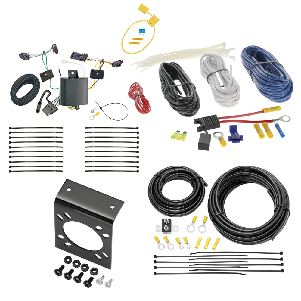 For 20172024 Jeep Compass 7 Pin Trailer Wiring RV 7 Way Plug by