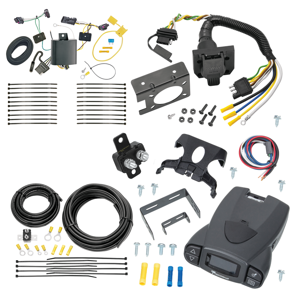For 2017-2024 Jeep Compass 7-Way RV Wiring kit by: Tekonsha For 2017-2024 Jeep Compass 7-Way RV Wiring + Tekonsha Prodigy P3 Brake Control (For (New Body Style) Models) By Tekonsha