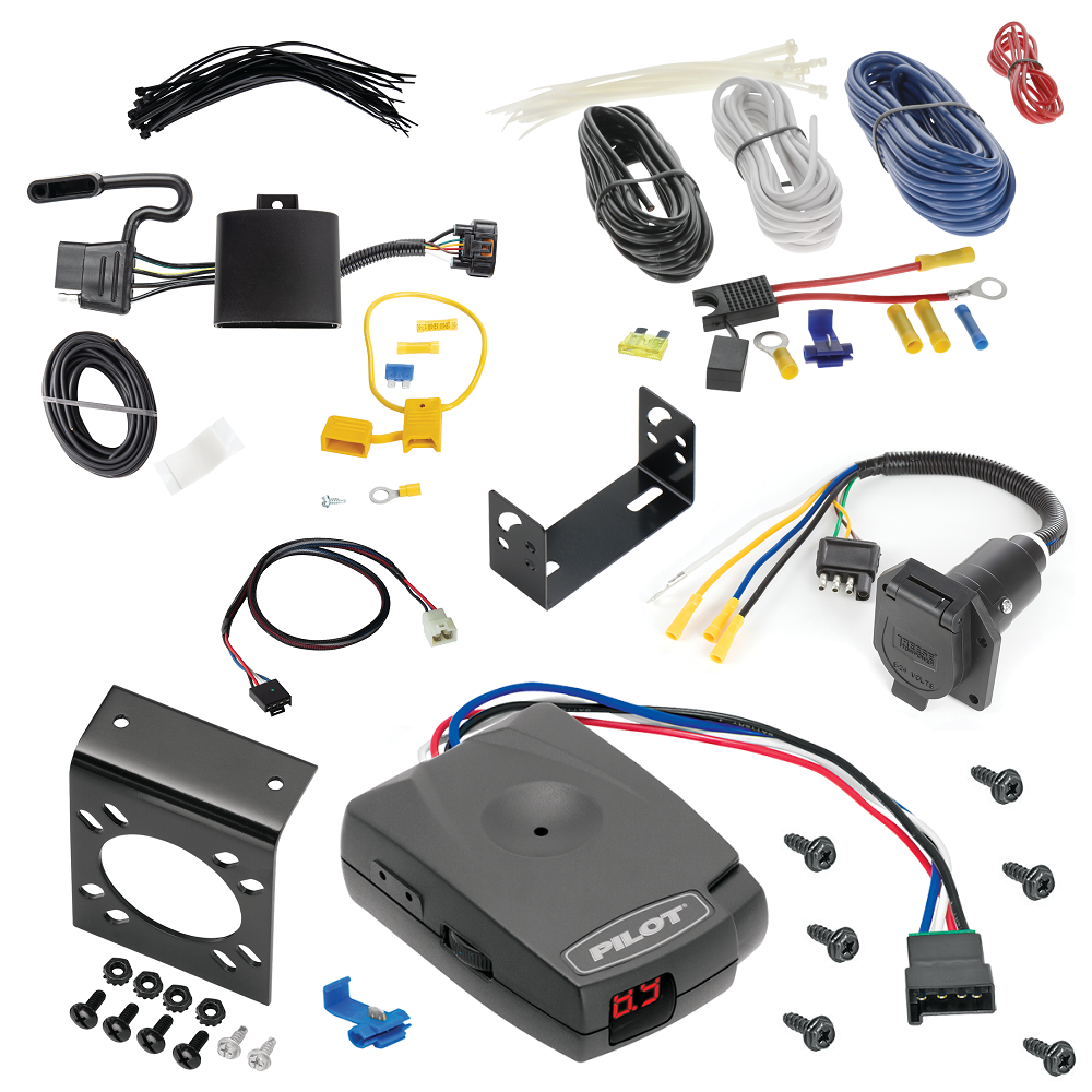 For 2020-2024 KIA Telluride 7-Way RV Wiring kit by: Tekonsha For 2020-2024 KIA Telluride 7-Way RV Wiring + Pro Series Pilot Brake Control + Plug & Play BC Adapter By Tekonsha