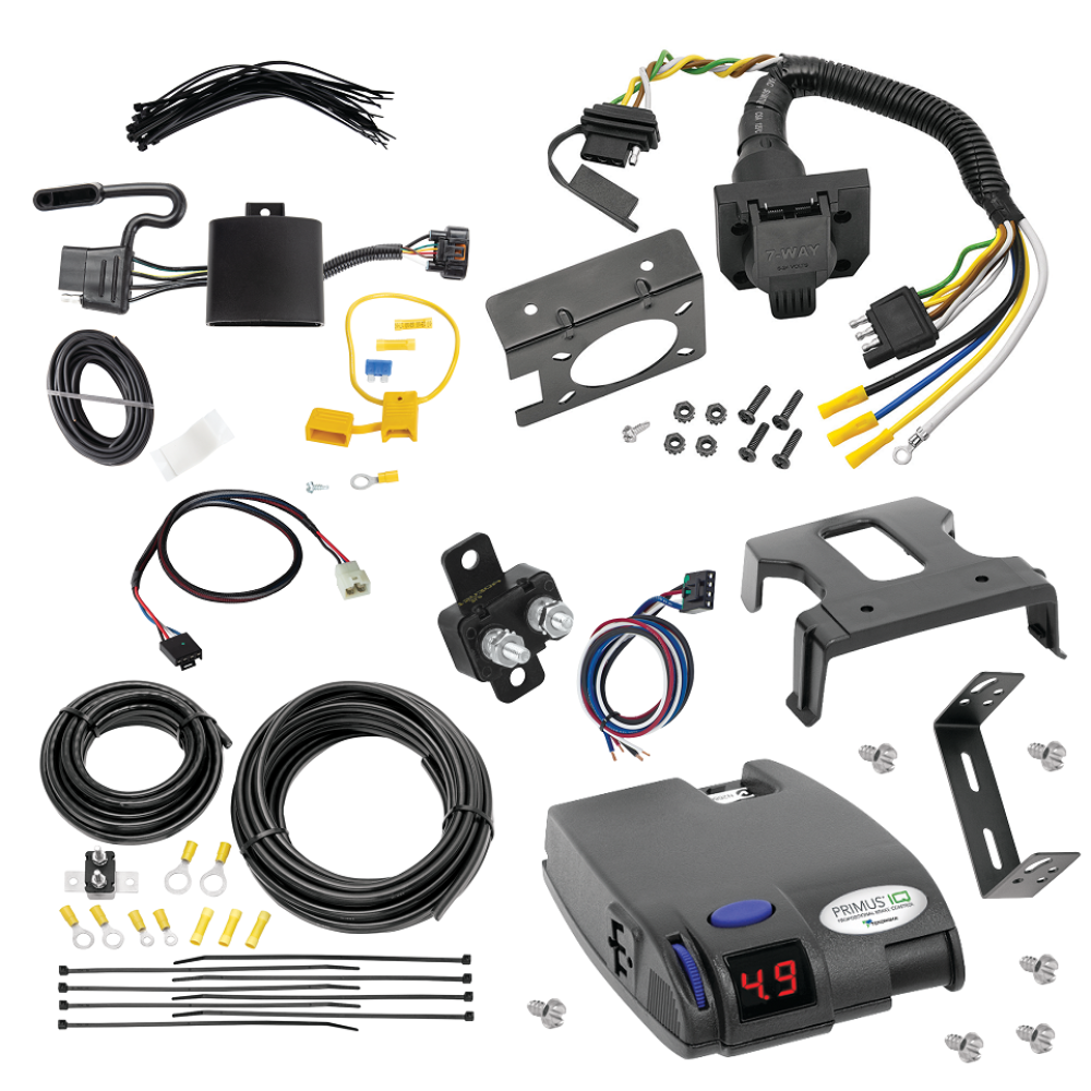 For 2022-2024 Hyundai Santa Cruz 7-Way RV Wiring kit by: Tekonsha For 2022-2024 Hyundai Santa Cruz 7-Way RV Wiring + Tekonsha Primus IQ Brake Control + Plug & Play BC Adapter By Tekonsha
