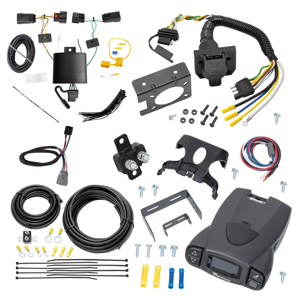 For 2020-2024 Jeep Gladiator 7-Way RV Wiring kit by: Tekonsha For 2020-2024 Jeep Gladiator 7-Way RV Wiring + Tekonsha Prodigy P3 Brake Control + Plug & Play BC Adapter By Tekonsha